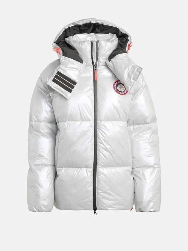 Adidas X Moon Boot Silver Puffer Jacket Adidas X Moon Boot Silver Puffer Jacket
