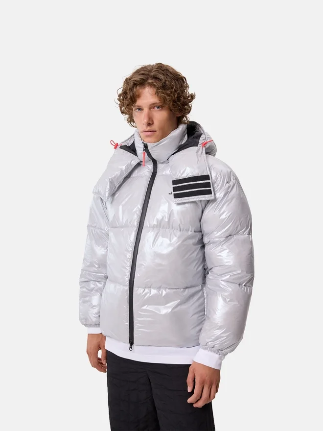 Adidas X Moon Boot Silver Puffer Jacket Adidas X Moon Boot Silver Puffer Jacket