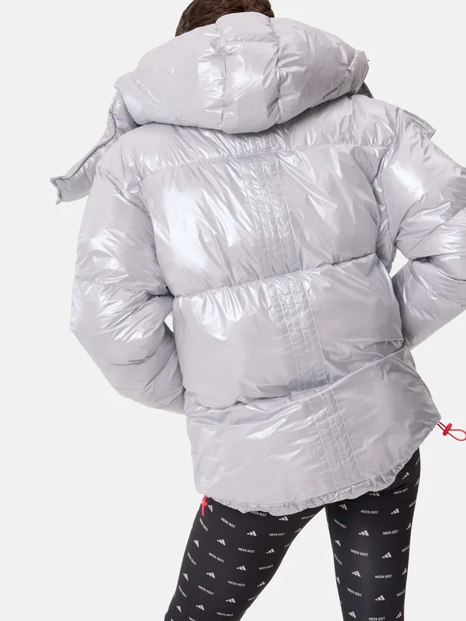 Adidas X Moon Boot Silver Puffer Jacket Adidas X Moon Boot Silver Puffer Jacket