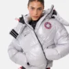 Adidas X Moon Boot Silver Puffer Jacket Adidas X Moon Boot Silver Puffer Jacket