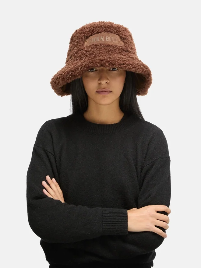Brown Furry Bucket Hat Brown Furry Bucket Hat