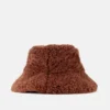 Brown Furry Bucket Hat Brown Furry Bucket Hat