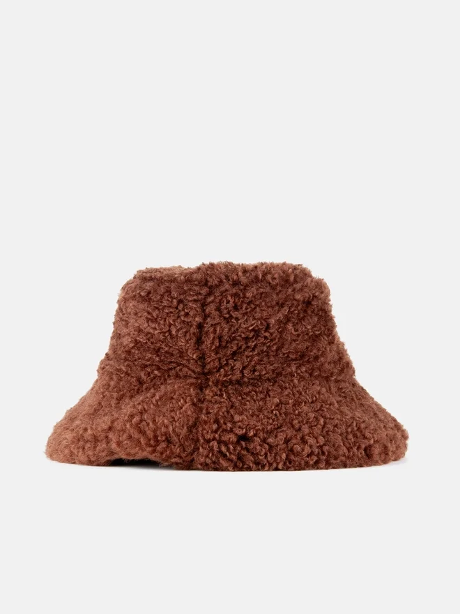 Brown Furry Bucket Hat Brown Furry Bucket Hat