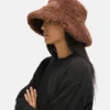 Brown Furry Bucket Hat Brown Furry Bucket Hat