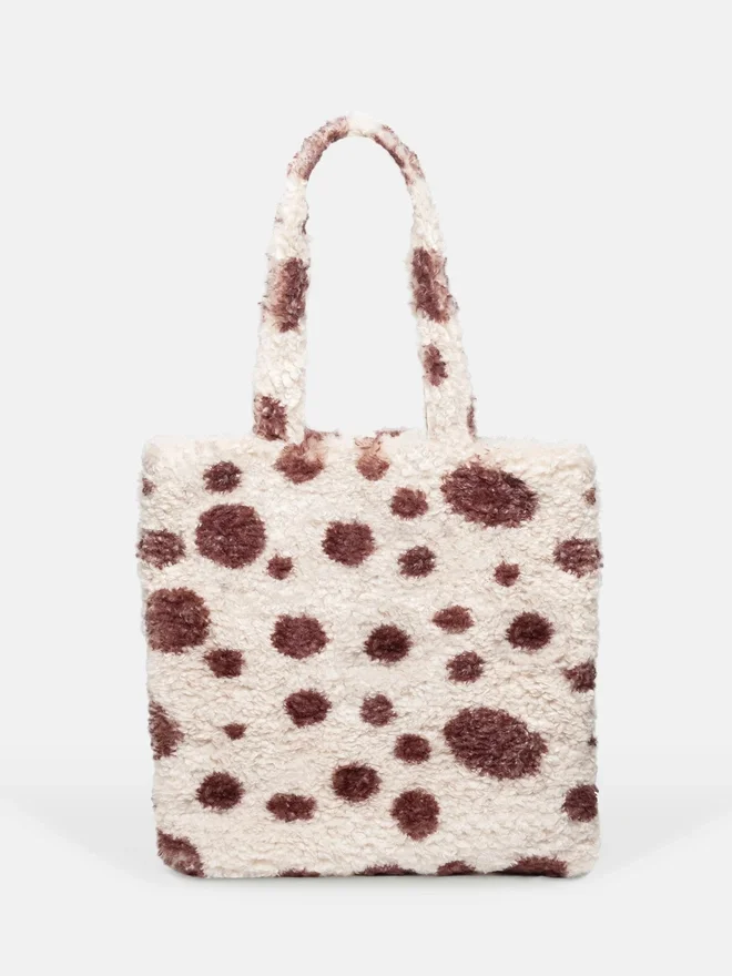 Brown Furry Tote Bag Brown Furry Tote Bag