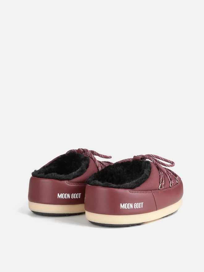 Evx Burgundy Nylon Mules Evx Burgundy Nylon Mules