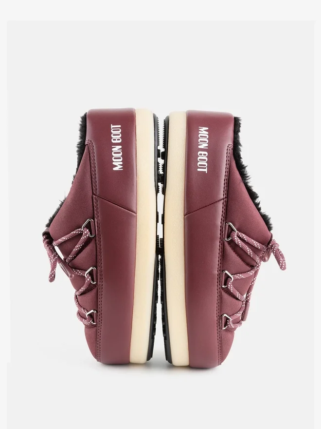 Evx Burgundy Nylon Mules Evx Burgundy Nylon Mules