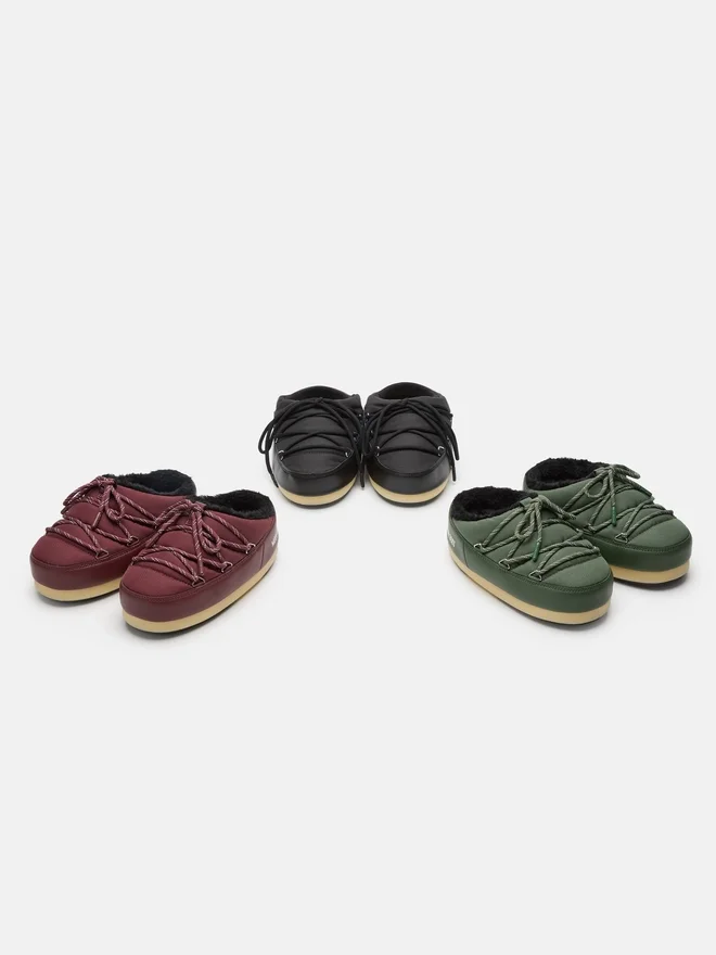 Evx Burgundy Nylon Mules Evx Burgundy Nylon Mules