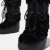 Icon Black Faux-Fur Boots