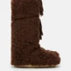 Icon Dark Brown Curly Extra Boots