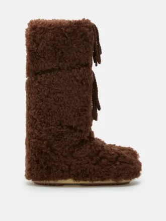 Icon Dark Brown Curly Extra Boots