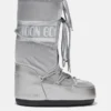 Icon Glance Silver Satin Boots