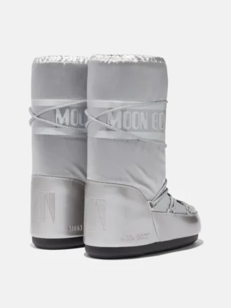 Icon Glance Silver Satin Boots