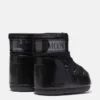 Icon Low Glance Black Satin Boots