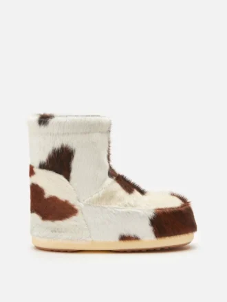 Icon Low No Lace Cow Print Boots