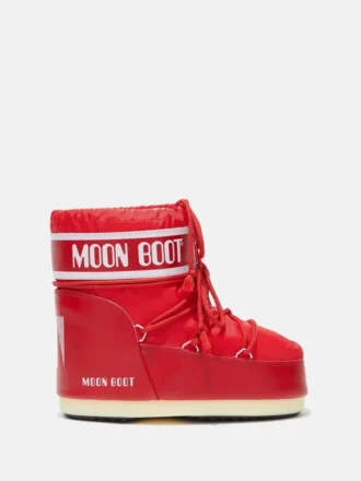 Icon Low Red Nylon Boots