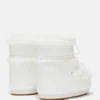 Icon Low White Faux-Fur Boots