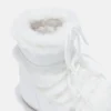 Icon Low White Faux-Fur Boots