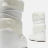 Icon White Faux-Fur Boots