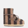 Jacquemus + Moon Boot Icon Low Beige Striped Felt Boots