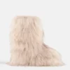 Jacquemus + Moon Boot Icon Yeti Mid Cream Boots
