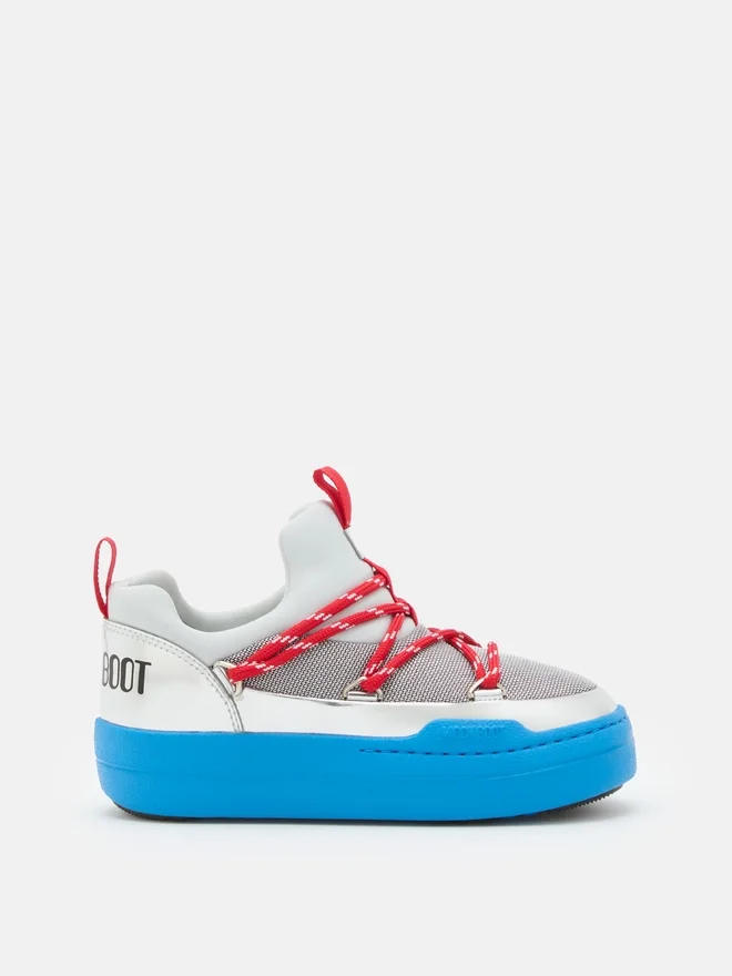 Junior Park Low Lace Silver Space Race Sneakers Junior Park Low Lace Silver Space Race Sneakers