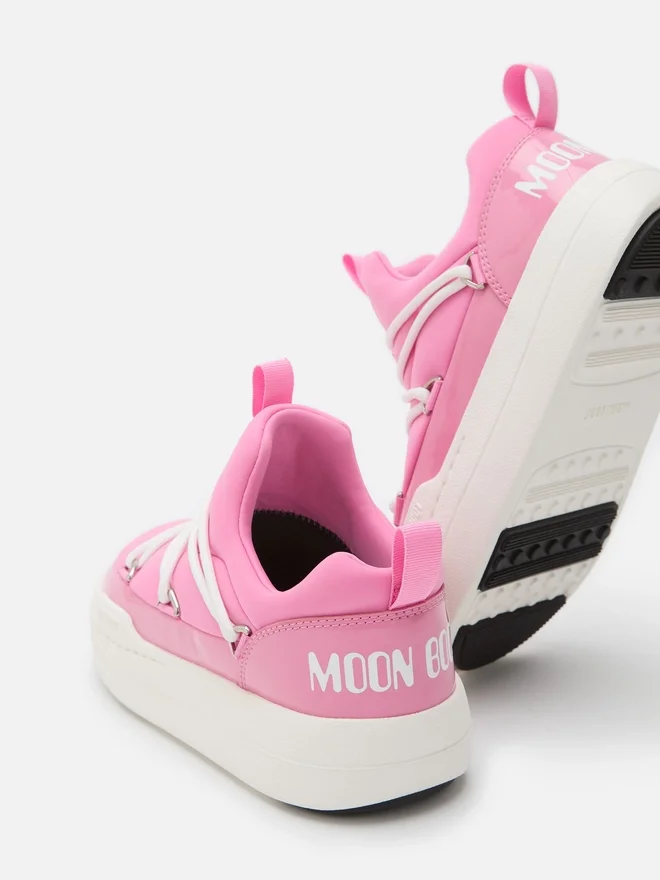 Junior Park Pink Low Lace Sneakers Junior Park Pink Low Lace Sneakers