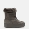 Junior Park Strap Anthracite Suede Boots