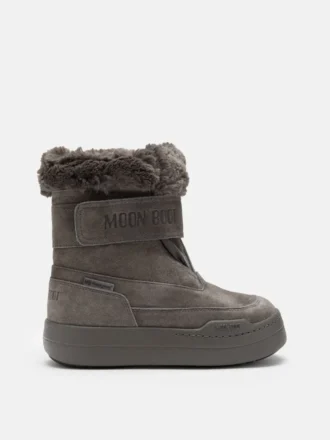 Junior Park Strap Anthracite Suede Boots