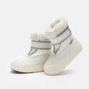 Junior Park Strap Cream Boots