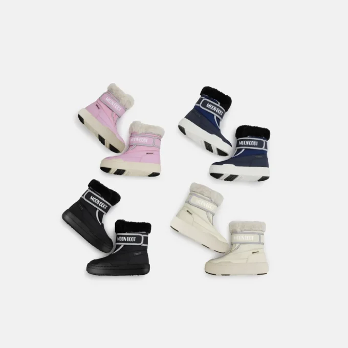 Junior Park Strap Cream Boots