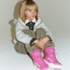 Junior Park Tube Pink Glitter Mid Boots