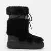 Ltrack Black Faux-Fur High Boots Ltrack Black Faux-Fur High Boots