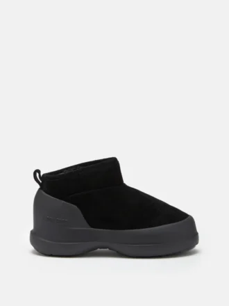 Mezzaluna Black Suede Low Boots