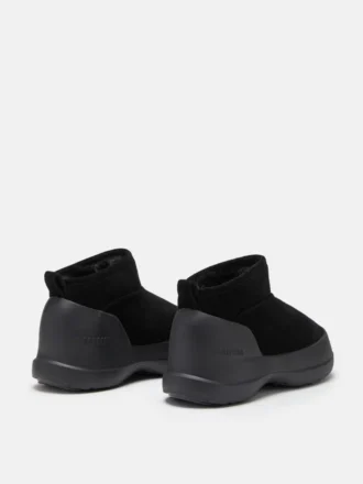 Mezzaluna Black Suede Low Boots