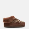 Moon Boot X Guest in Residence Evx Chalet Cocoa Faux Fur Mules