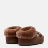 Moon Boot X Guest in Residence Evx Chalet Cocoa Faux Fur Mules