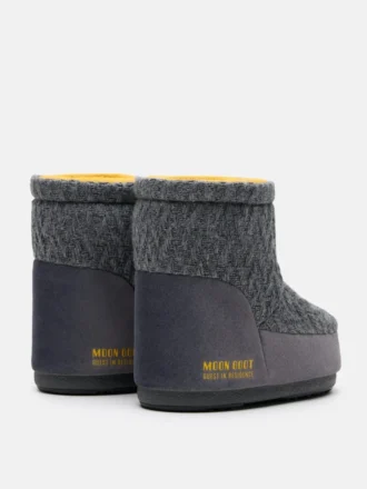 Moon Boot X Guest in Residence Icon Low No Lace Grey Knit Boots