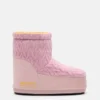 Moon Boot X Guest in Residence Icon Low No Lace Rose Knit Boots