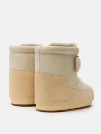 Moon Boot X Vandythepink® Icon Strap Beige Suede Boots
