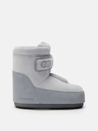 Moon Boot X Vandythepink® Icon Strap Grey Suede Boots