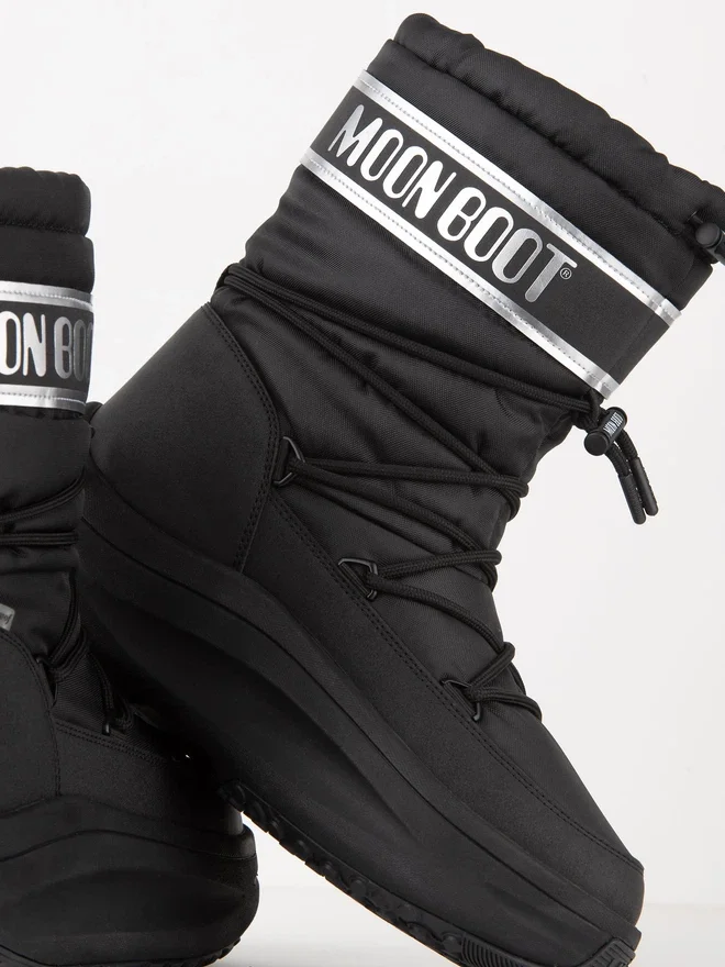 Moon247 Black & Silver Polar Boots Moon247 Black & Silver Polar Boots