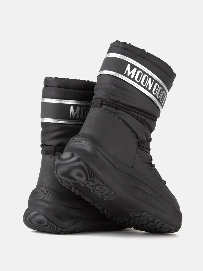 Moon247 Black & Silver Polar Boots Moon247 Black & Silver Polar Boots