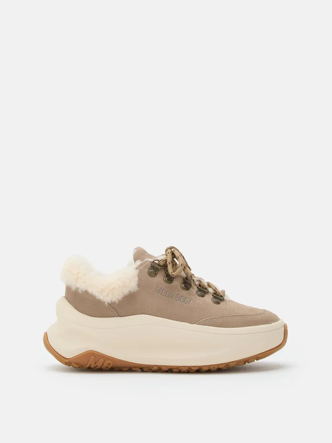 Moon247 City Beige Shearling Sneakers Moon247 City Beige Shearling Sneakers