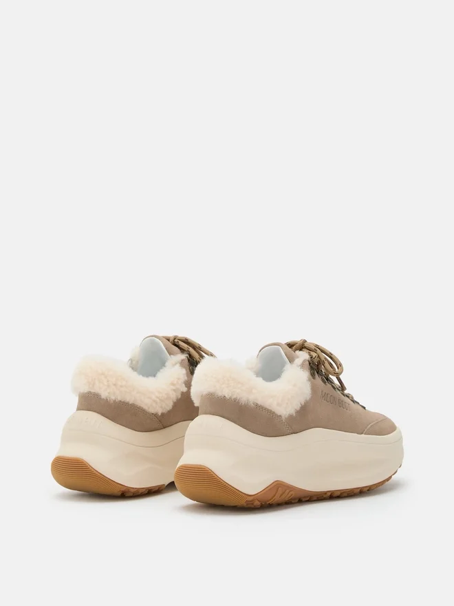 Moon247 City Beige Shearling Sneakers Moon247 City Beige Shearling Sneakers