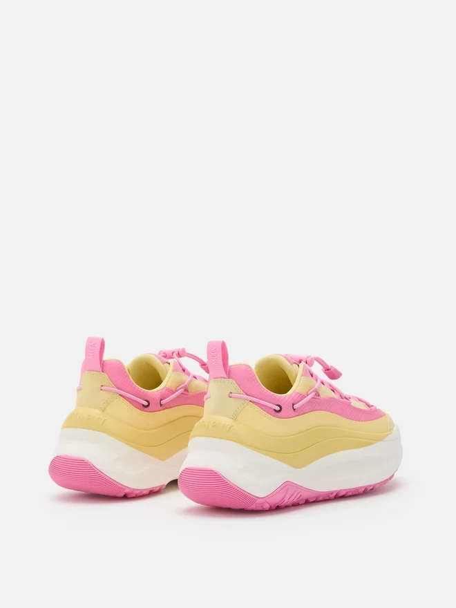 Moon247 Xlace Yellow & Pink Sneakers Moon247 Xlace Yellow & Pink Sneakers