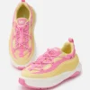 Moon247 Xlace Yellow & Pink Sneakers Moon247 Xlace Yellow & Pink Sneakers