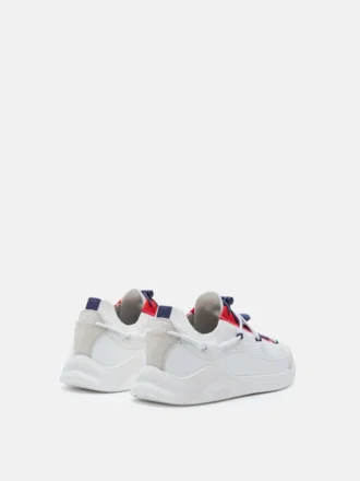 Moonlight White, Blue & Red Sneakers