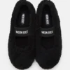 Shearling Black Ballerinas