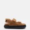 Shearling Brown Sandals